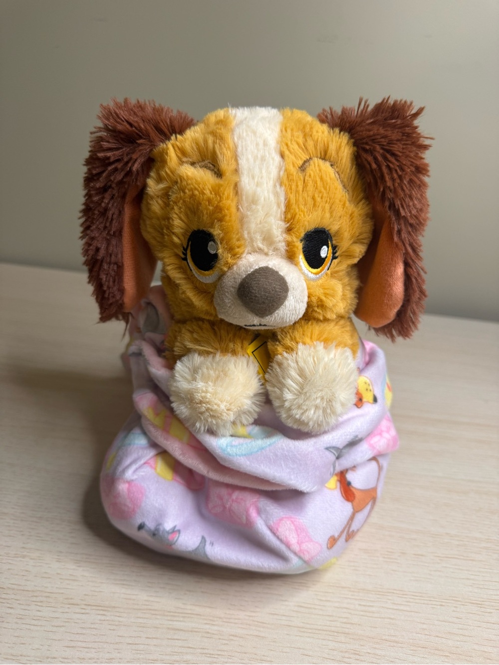 Disney Babies Lady & the Tramp Lady Plush with Pink Swaddle